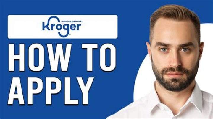 How do I apply for a job at Kroger?