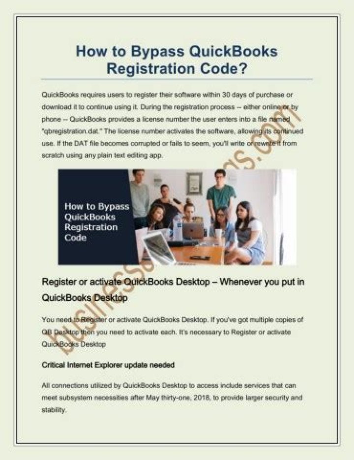 How do I bypass QuickBooks registration?