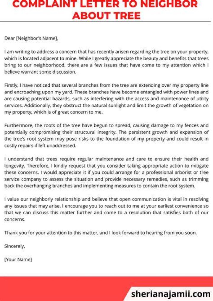 How do I complain about next door Neighbours?