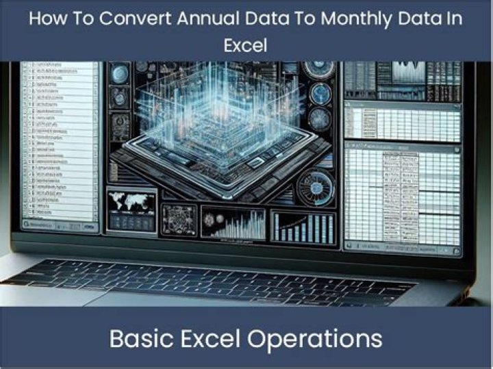 How do I convert monthly data to annual data in Excel?