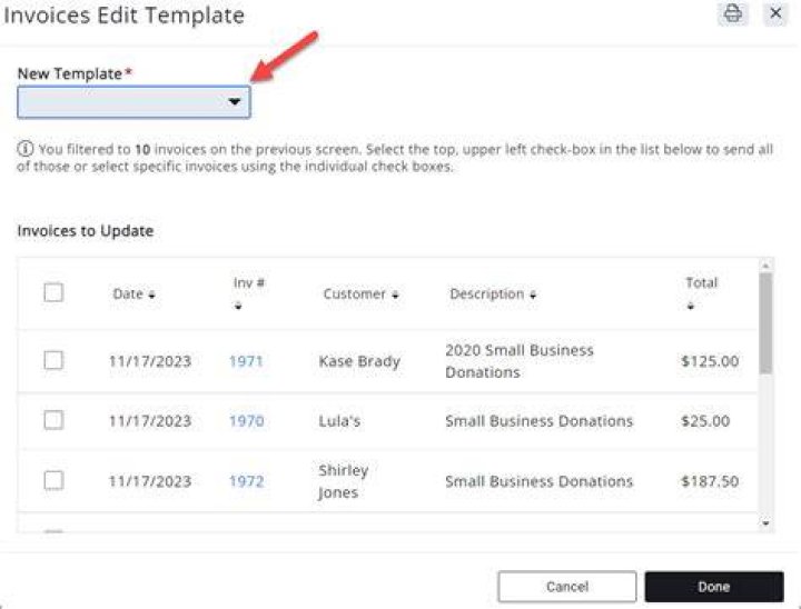How do I edit an existing invoice?