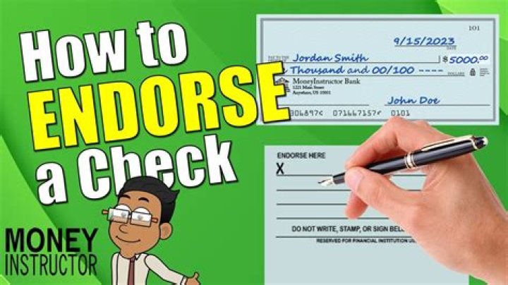 How do I endorse my chase insurance check?