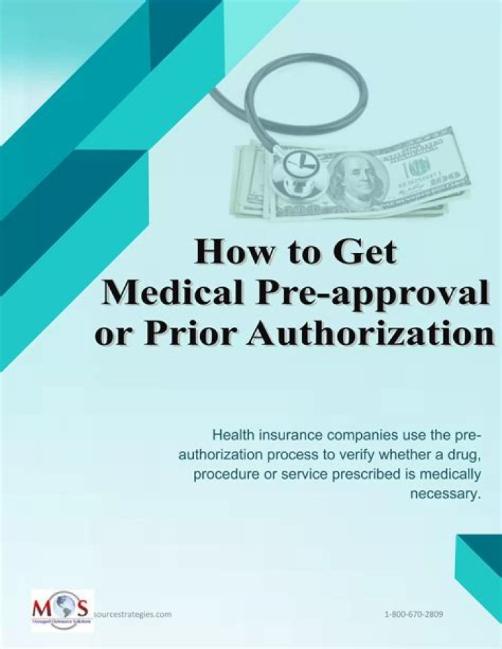 How do I get pre authorization for an insurance company?
