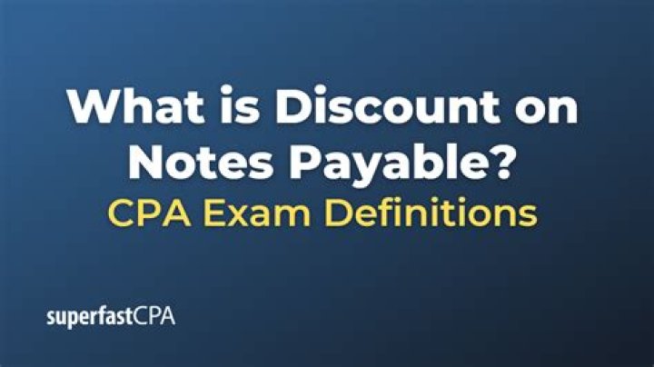 How do I record a discount on notes payable?