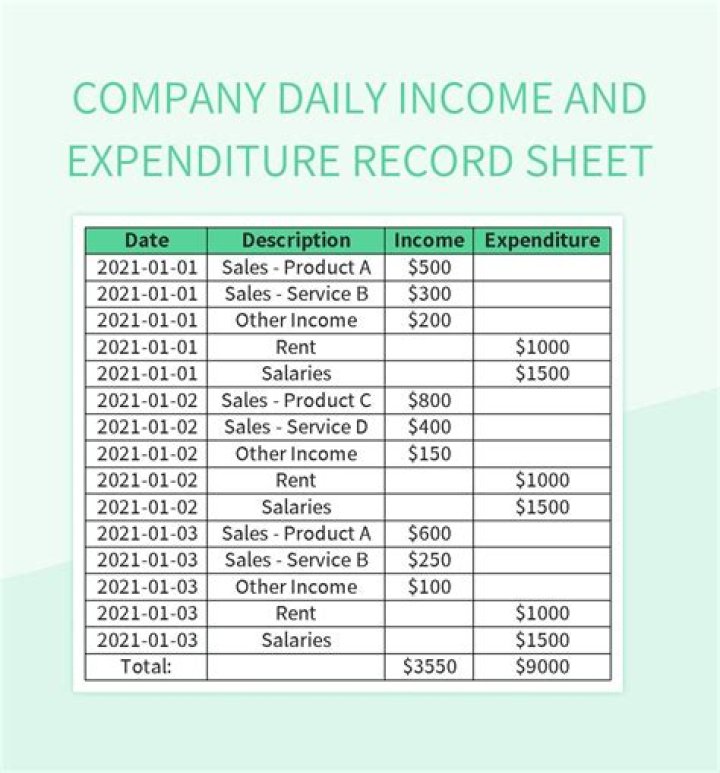 How do I record income from an Excel spreadsheet?