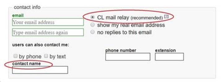 How do I reply to a Craigslist ad with no contact information?