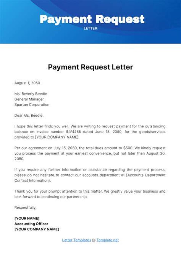 How do I request a payment from a vendor?