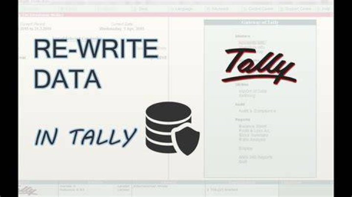 How do I rewrite Tally data?