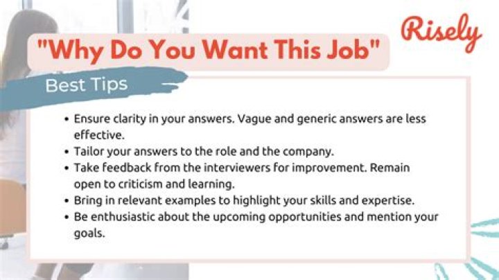 How do I say I want this job?
