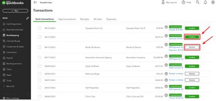 How do I search for a specific transaction in QuickBooks?