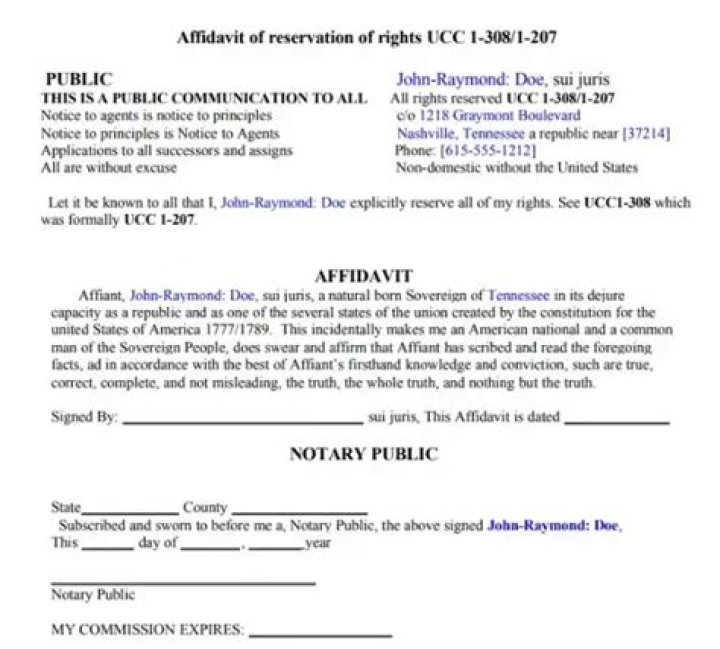How do I sign my UCC 1 308?