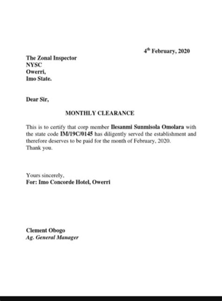How do I write an employee clearance letter?