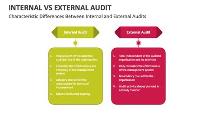 How do internal and external auditors differ and how should they relate?