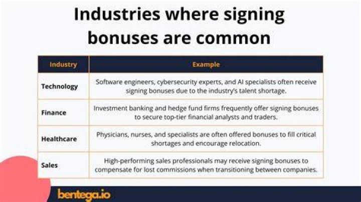 How do sign-on bonuses work?