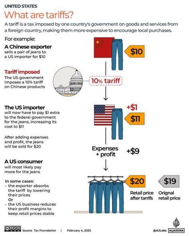How do tariffs affect the domestic economy?