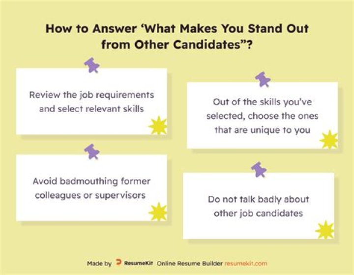 How do you answer what makes you stand out from other candidates?