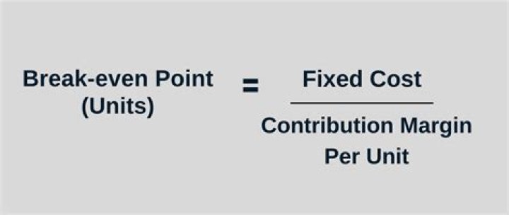 How do you calculate break even contribution?
