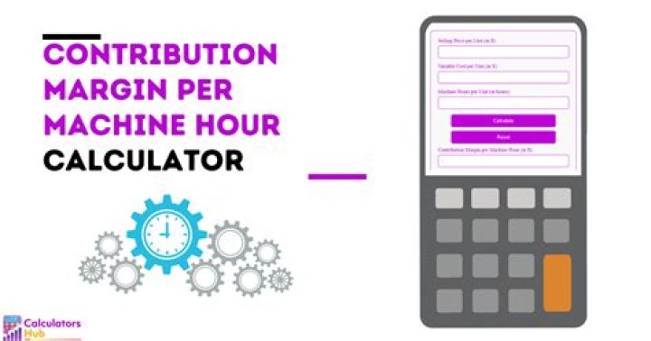 How do you calculate contribution margin per machine hour?