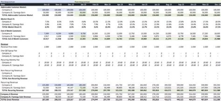 How do you calculate gain on a stock merger?
