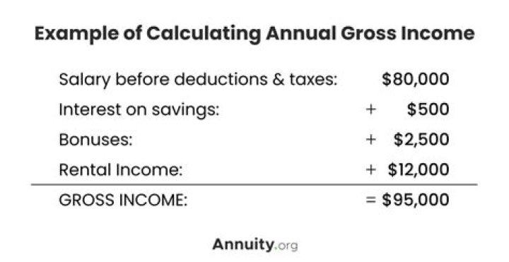 How do you calculate gross household income?