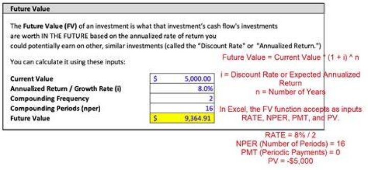 How do you calculate net future value?