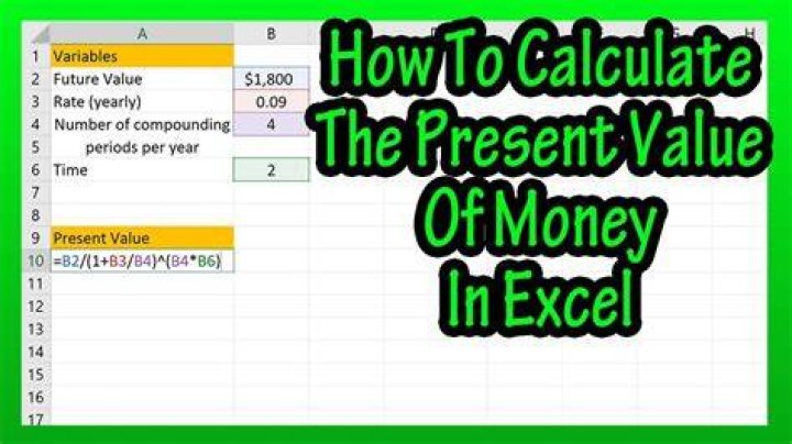 How do you calculate present day value?
