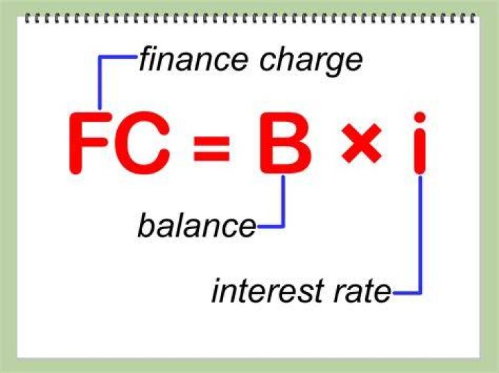 How do you calculate the finance charge?