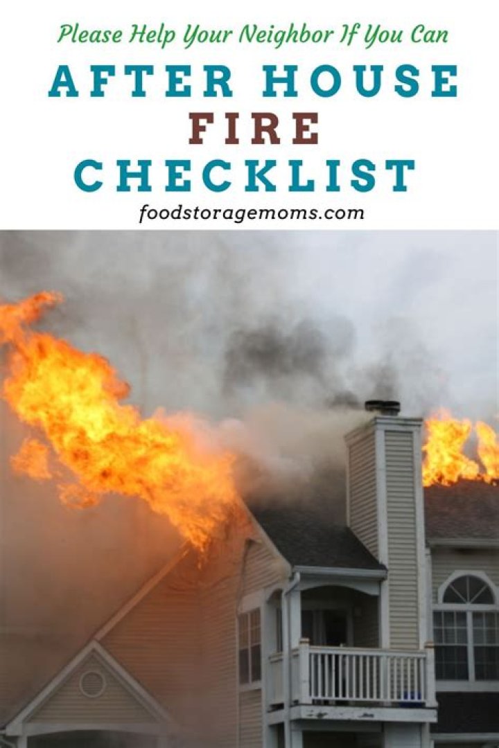How do you cope after a house fire?