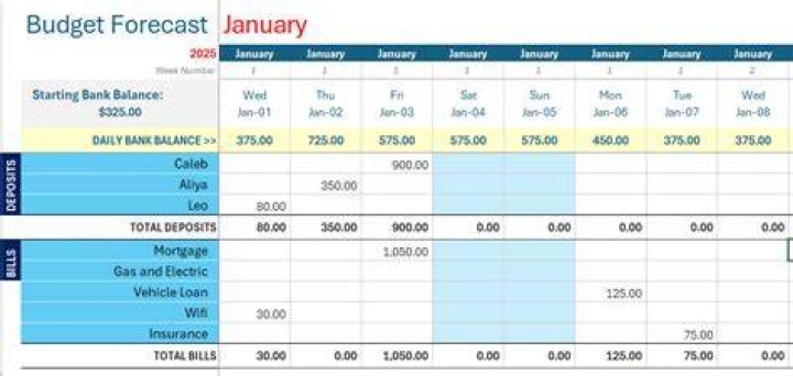How do you create a budget forecast?
