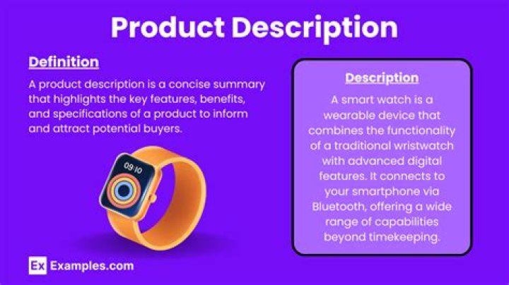 How do you describe a product description?