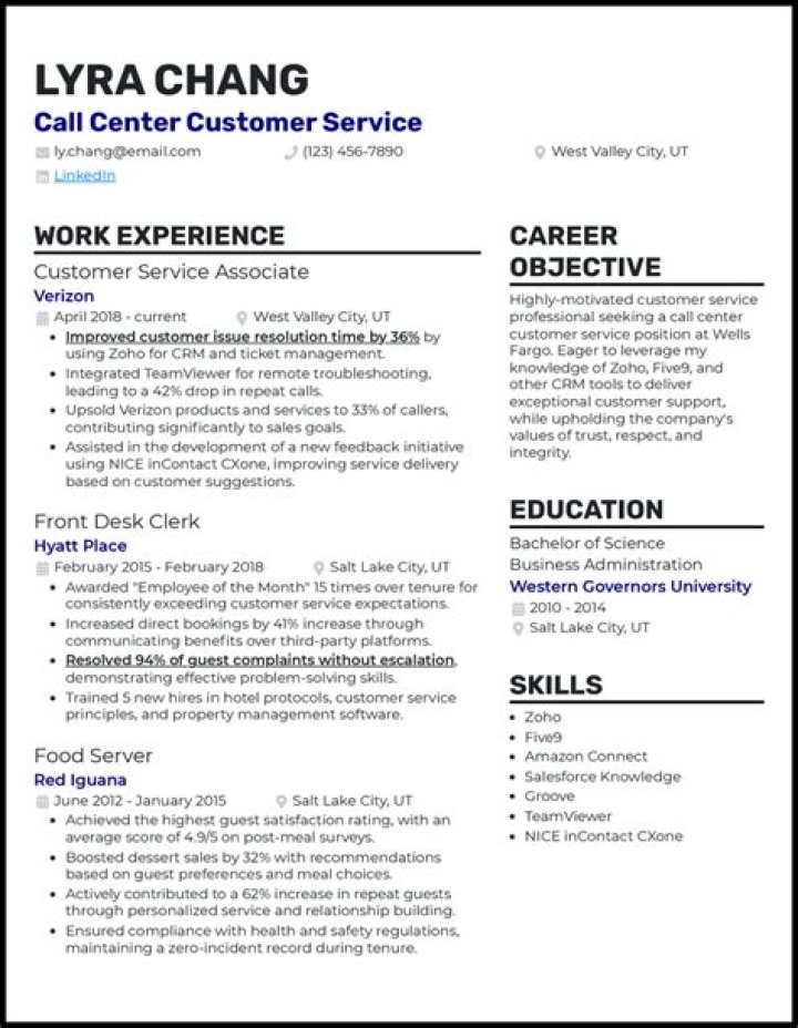 How do you describe customer service skills on a resume?