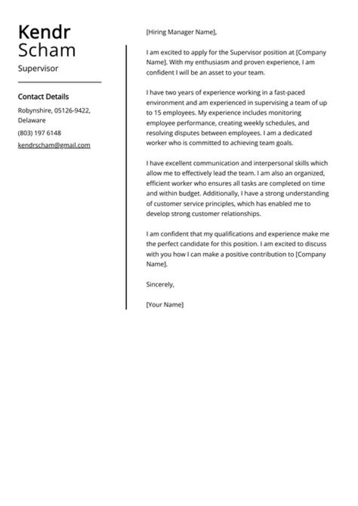 How do you describe leadership skills in a cover letter?