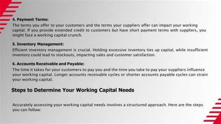 How do you determine capital needs?
