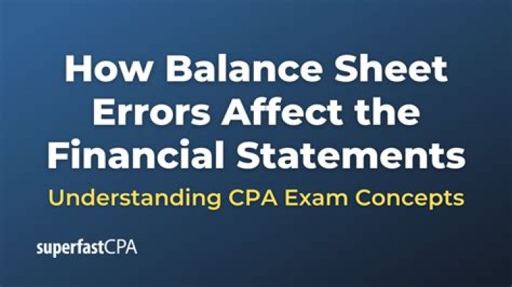 How do you find errors in financial statements?