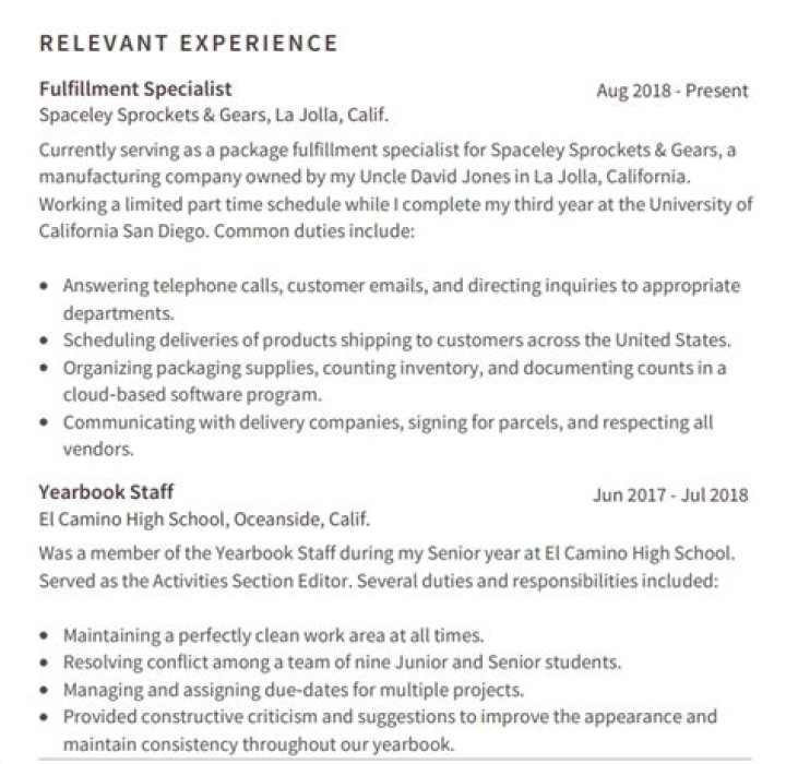 How do you get relevant experience?
