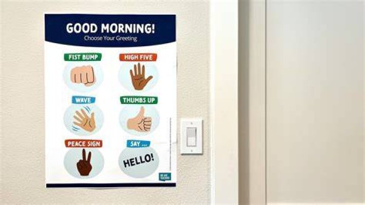 How do you give greetings to students?