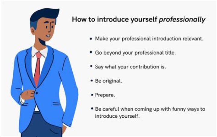 How do you introduce yourself as a salesman?