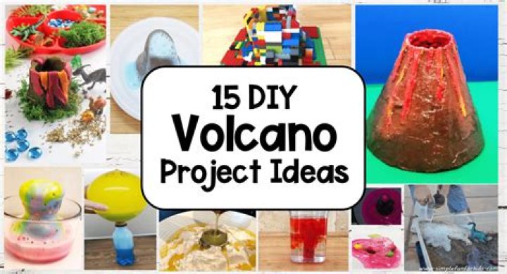 How do you make a volcano for a science project?