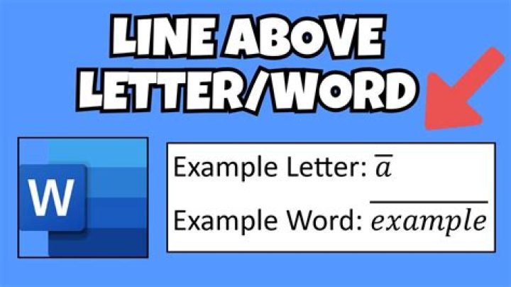 How do you put a line above text?