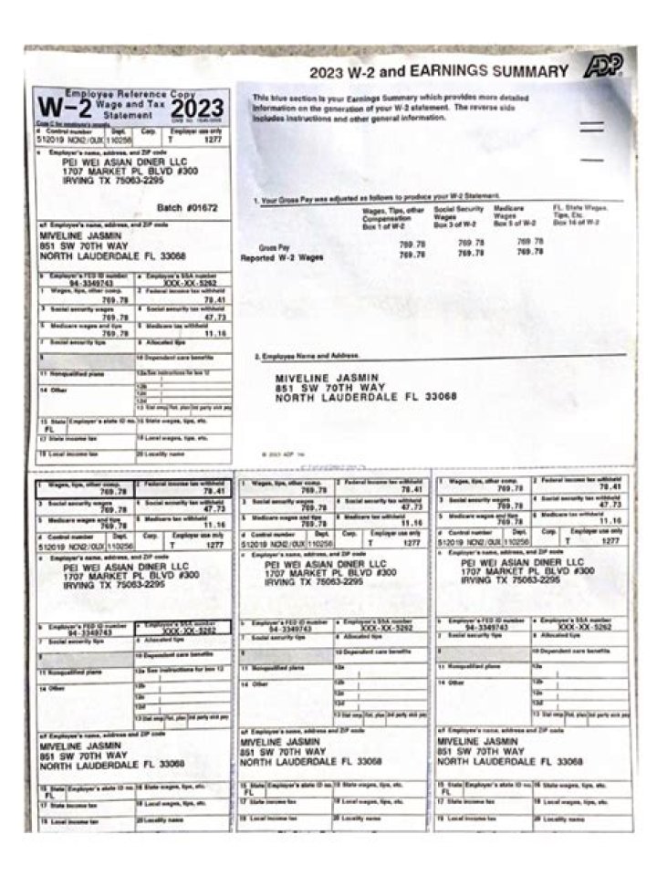 How do you read a W2 earnings summary?
