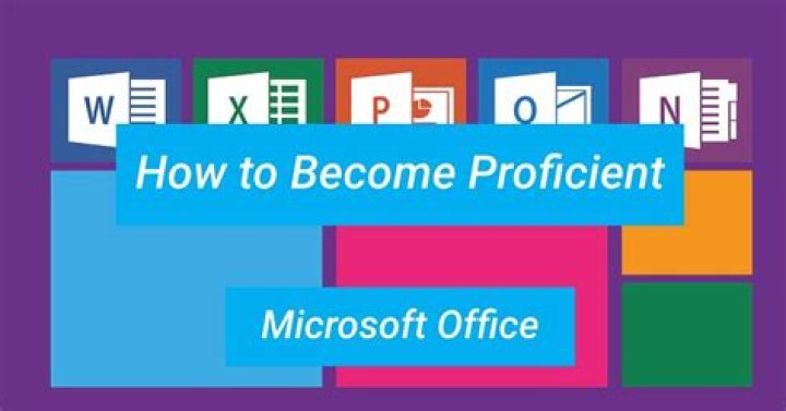 How do you say you are proficient in Microsoft Office?