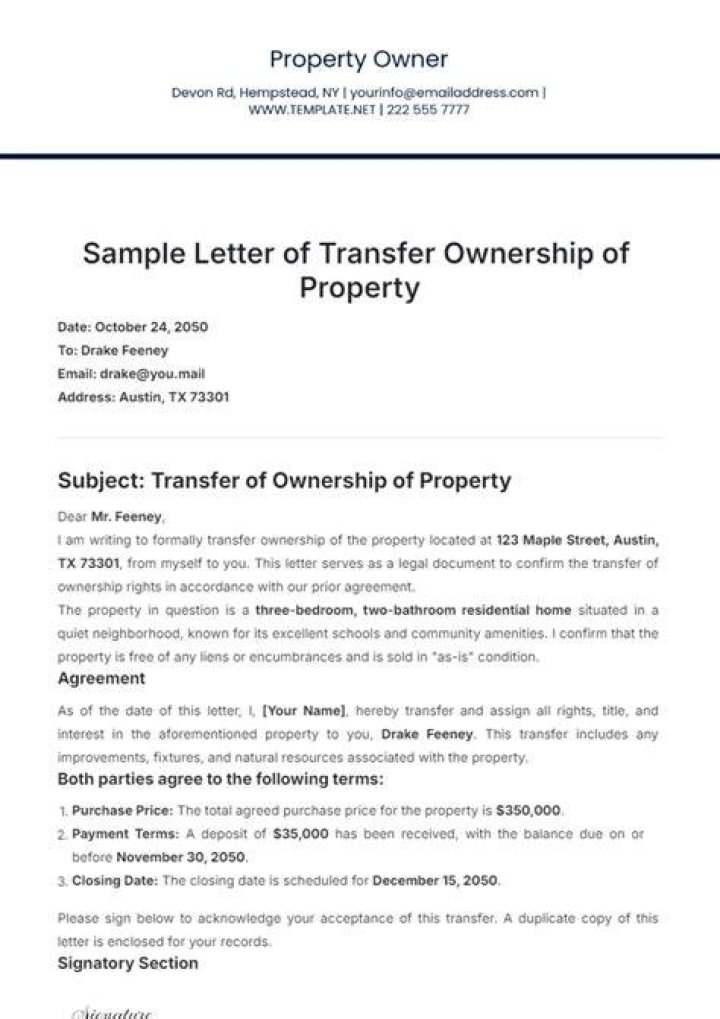 How do you split property ownership?
