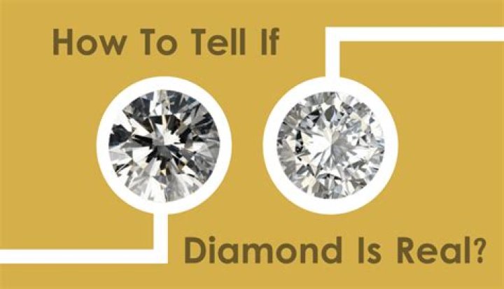 How do you tell if the diamonds in my ring are real?