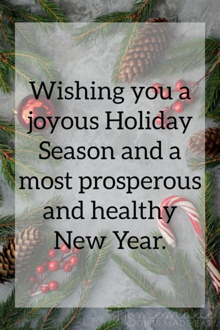 How do you wish someone a good holiday season?