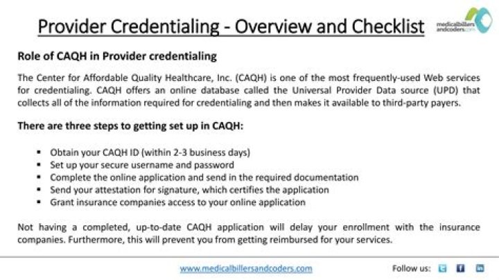 How does a provider get credentialed?