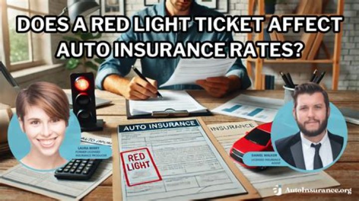 How does a red light ticket affect your insurance?