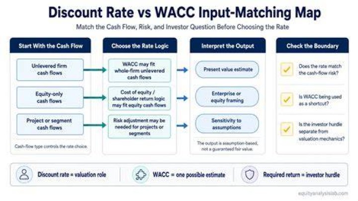 How does WACC affect discount rate?