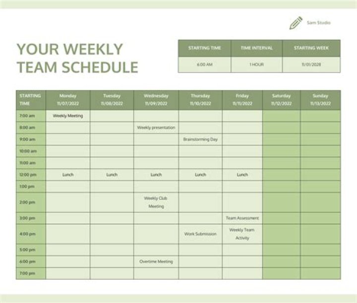 How far in advance does a work schedule need to be posted?