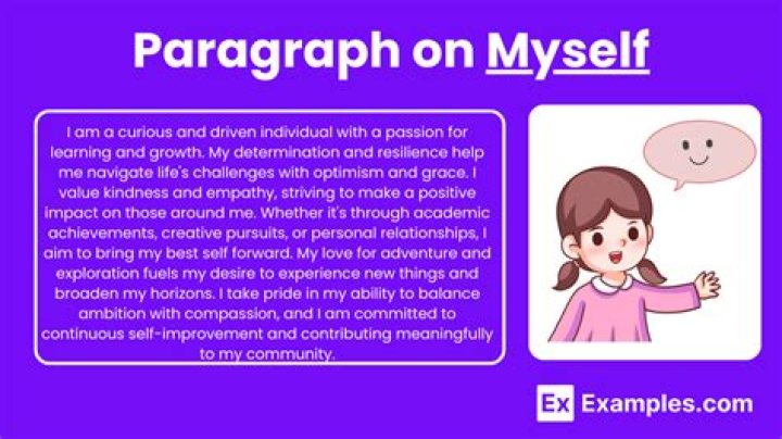 How I can describe myself examples?