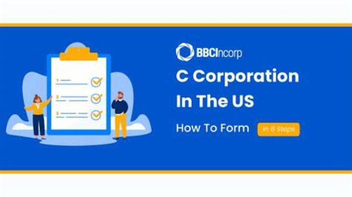 How is a C corporation set up for a business?